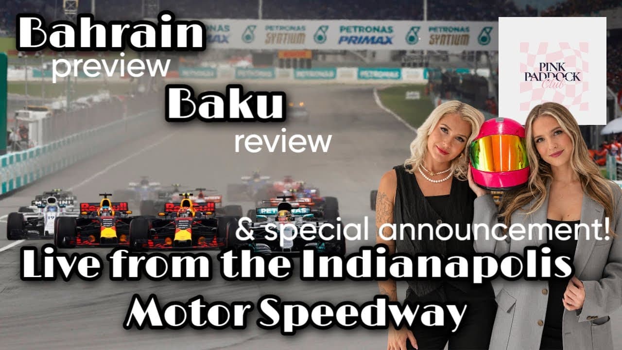 The Pink Paddock Club, live from the Indianapolis Motor Speedway 🏁🏎️