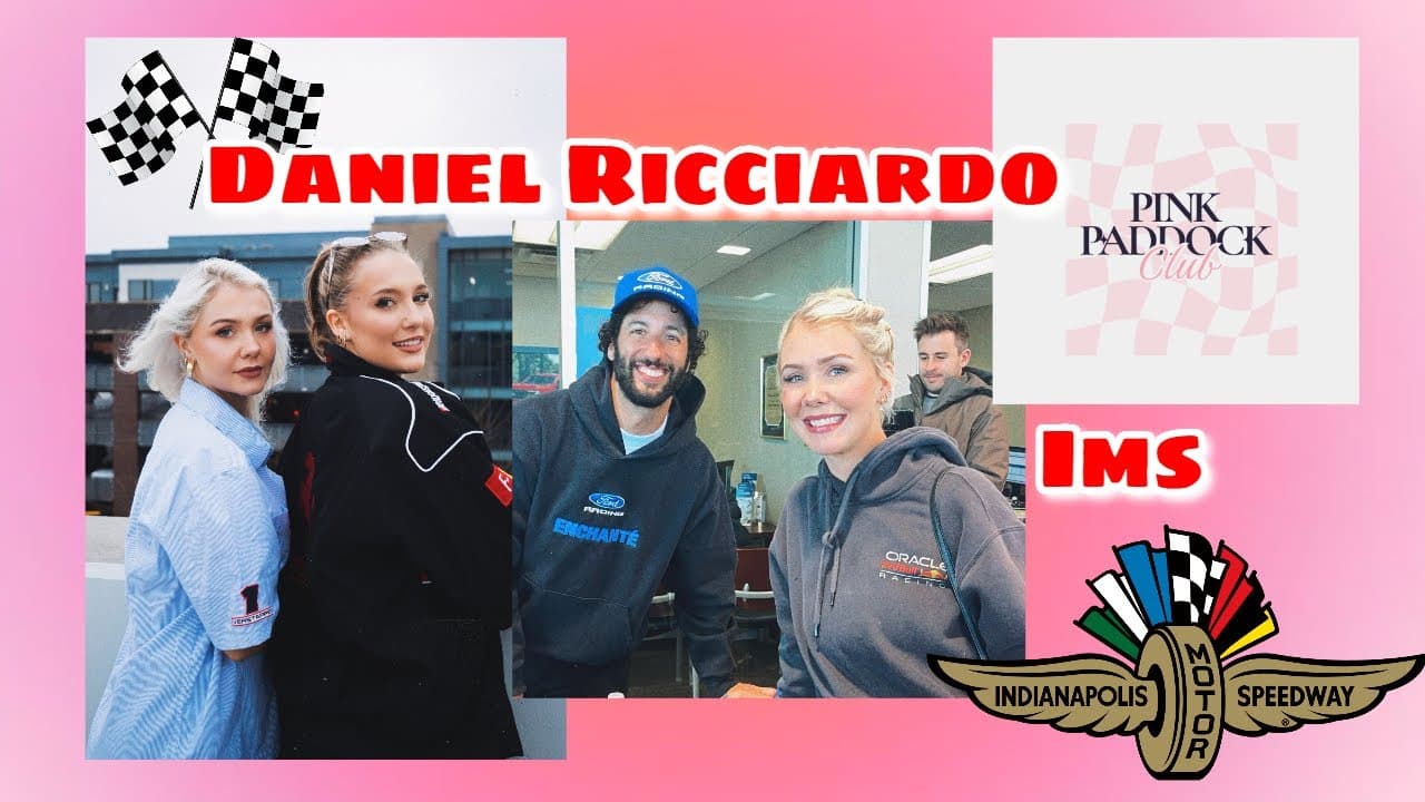 Meeting Daniel Ricciardo & Indianapolis Motor Speedway Museum! | Hangout with the Pink Paddock Club