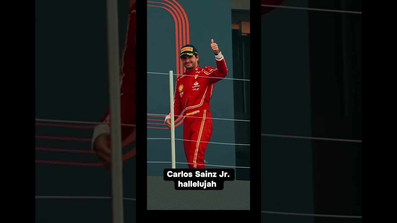 This is too dramatic 🤣 🥵🌶️#carlossainz55 #smoothoperator #williamsracing #formula1 #bieberchella